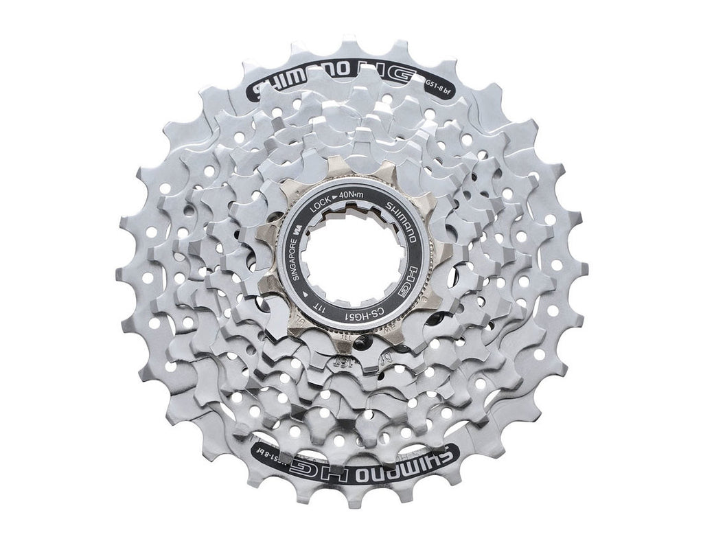Shimano Alivio Casette Sprocket CS-HG51-8 8-Speed 11-28t (Chrome)